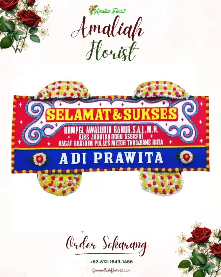 Papan Bunga Ucapan Selamat Gowongan